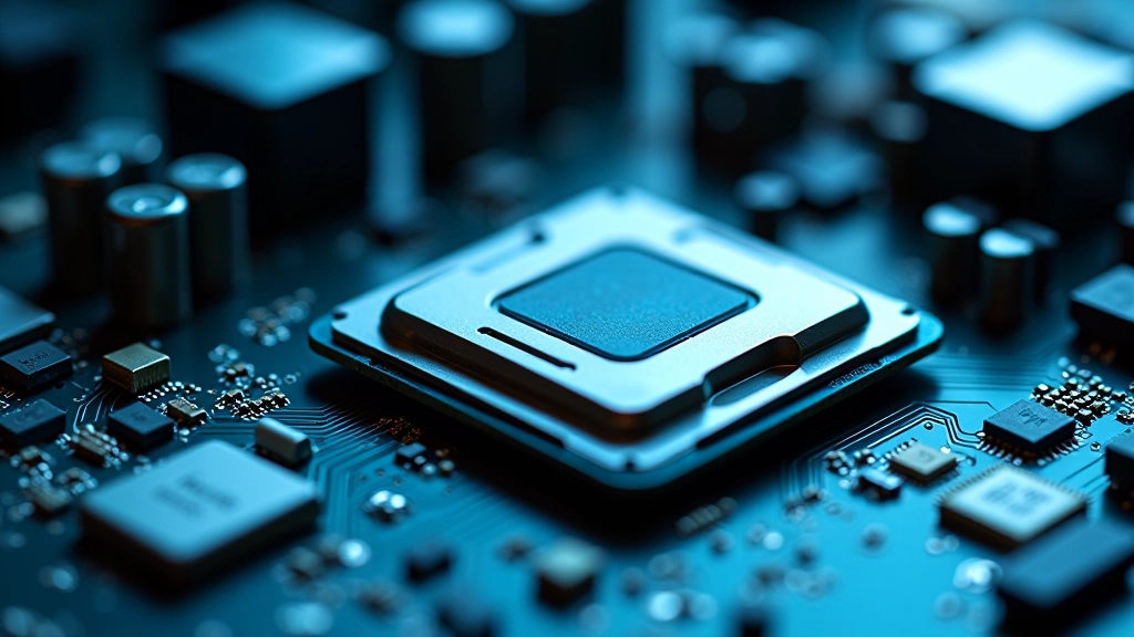 Componenti hardware della scheda madre visibili in dettaglio ravvicinato