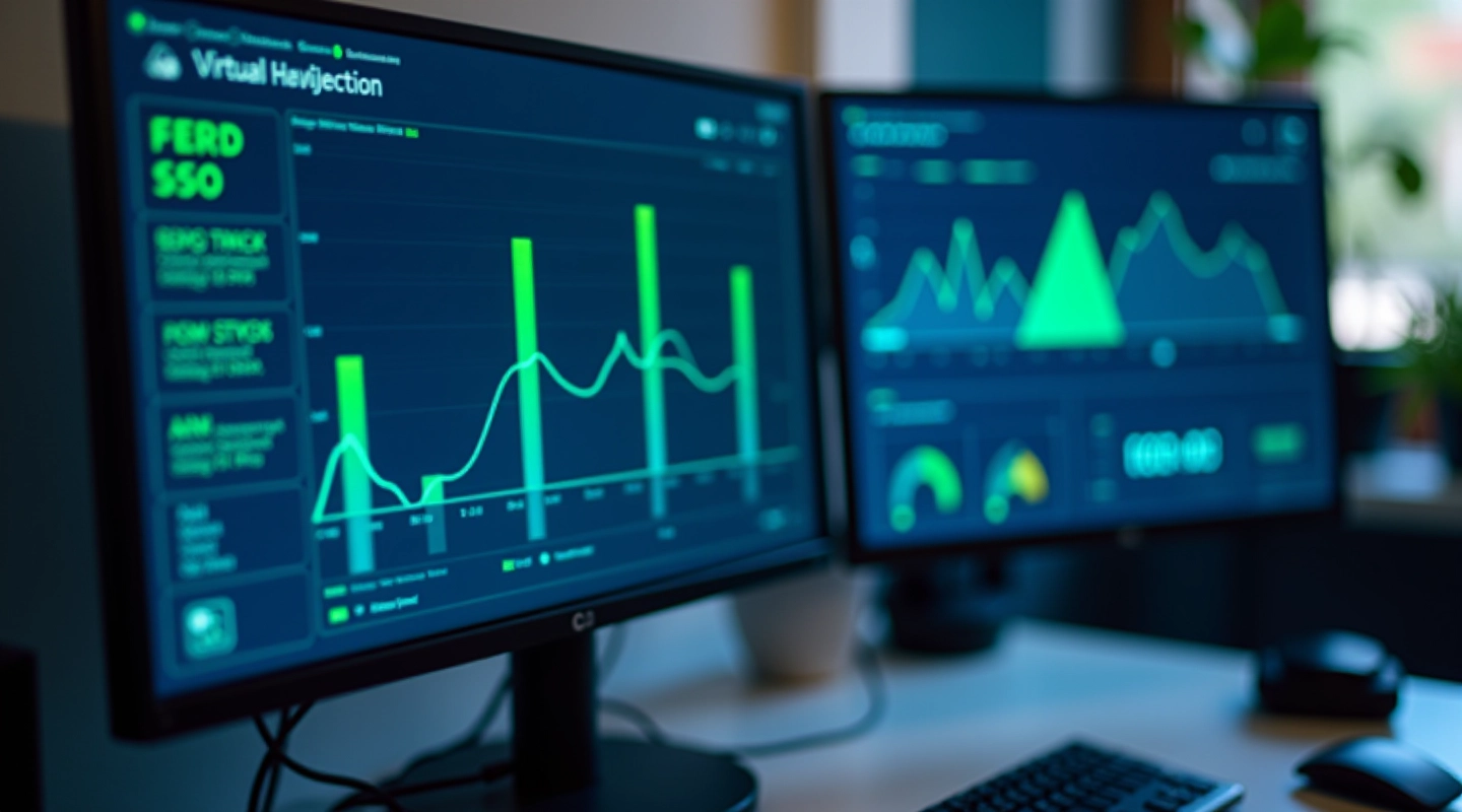 Schermo che mostra grafici diagnostici della memoria RAM con parametri dettagliati